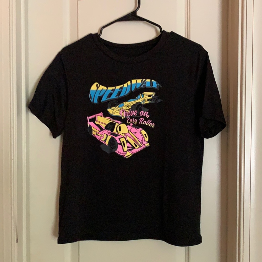 black t-shirt